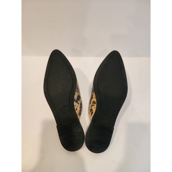 Seychelles Snakeskin Pointed Toe Mules Slip-On Flats Women’s 7.5 NWOT - Picture 7 of 7